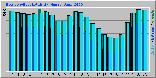 Stunden-Statistik im Monat Juni 2020