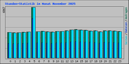 Stunden-Statistik im Monat November 2025